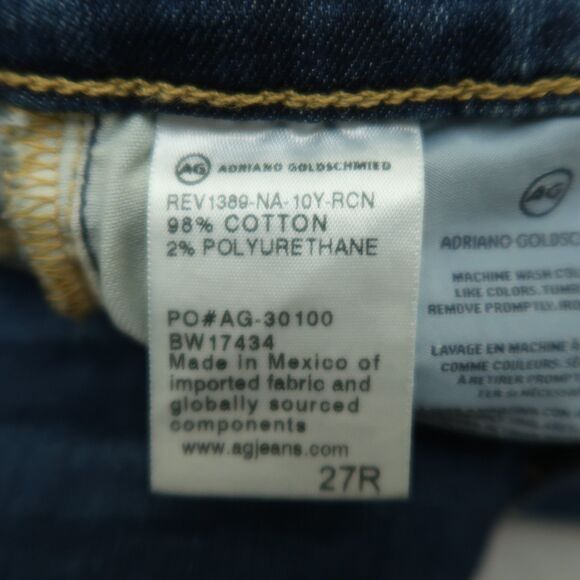 Adriano Goldschmied AG Women's Size 27R Blue Low-Rise Legging Ankle 28" Inseam - Picture 9 of 16